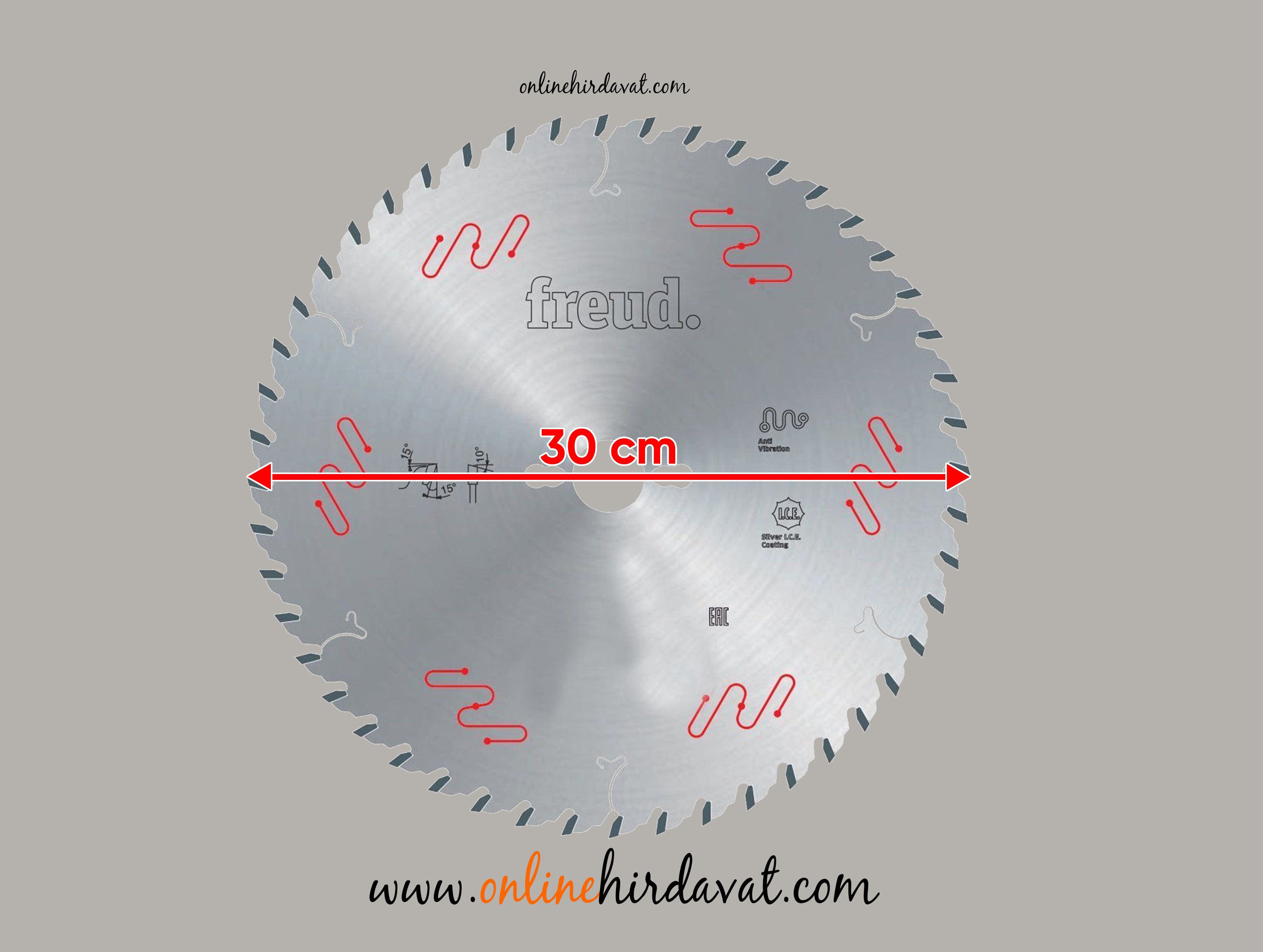 Freud LU3D 0600 3,2 mm Kalınlığında Trapez Suntalam Daire Testereler 96 Diş 30 cm Online Hırdavat